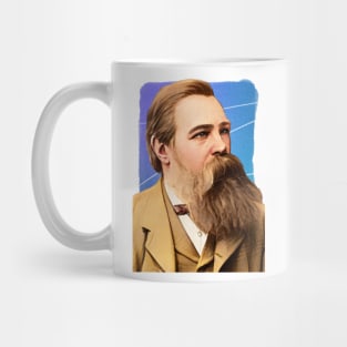 German Philosopher Friedrich Engels illustration Mug